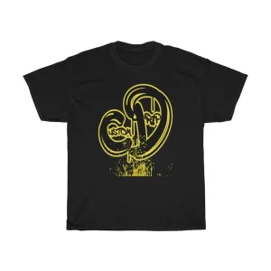 Black & Yellow Custom Drip Unisex Heavy Cotton Tee