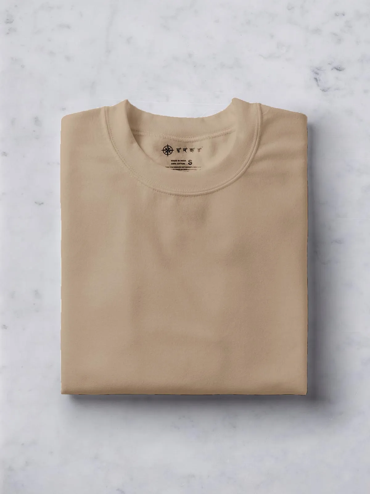 Black, Beige & Light Grey Combo T shirt | Pack of 3