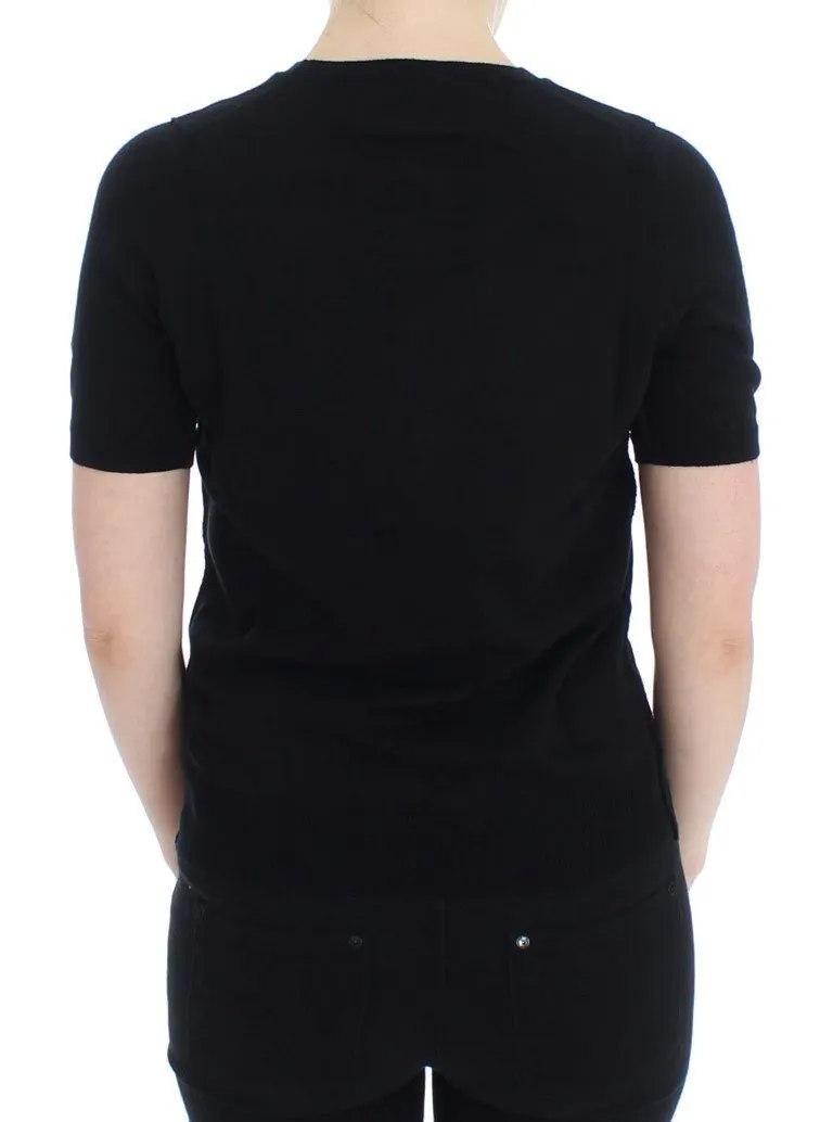 Black Crewneck Sweater T-shirt