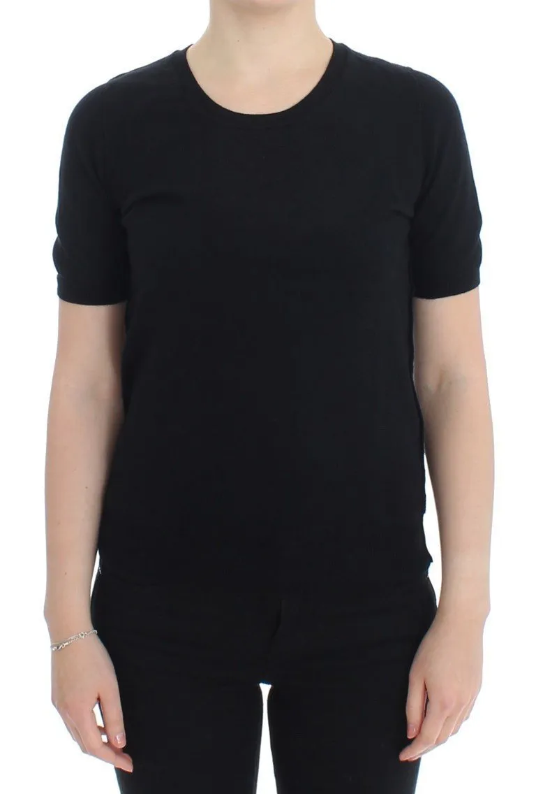 Black Crewneck Sweater T-shirt