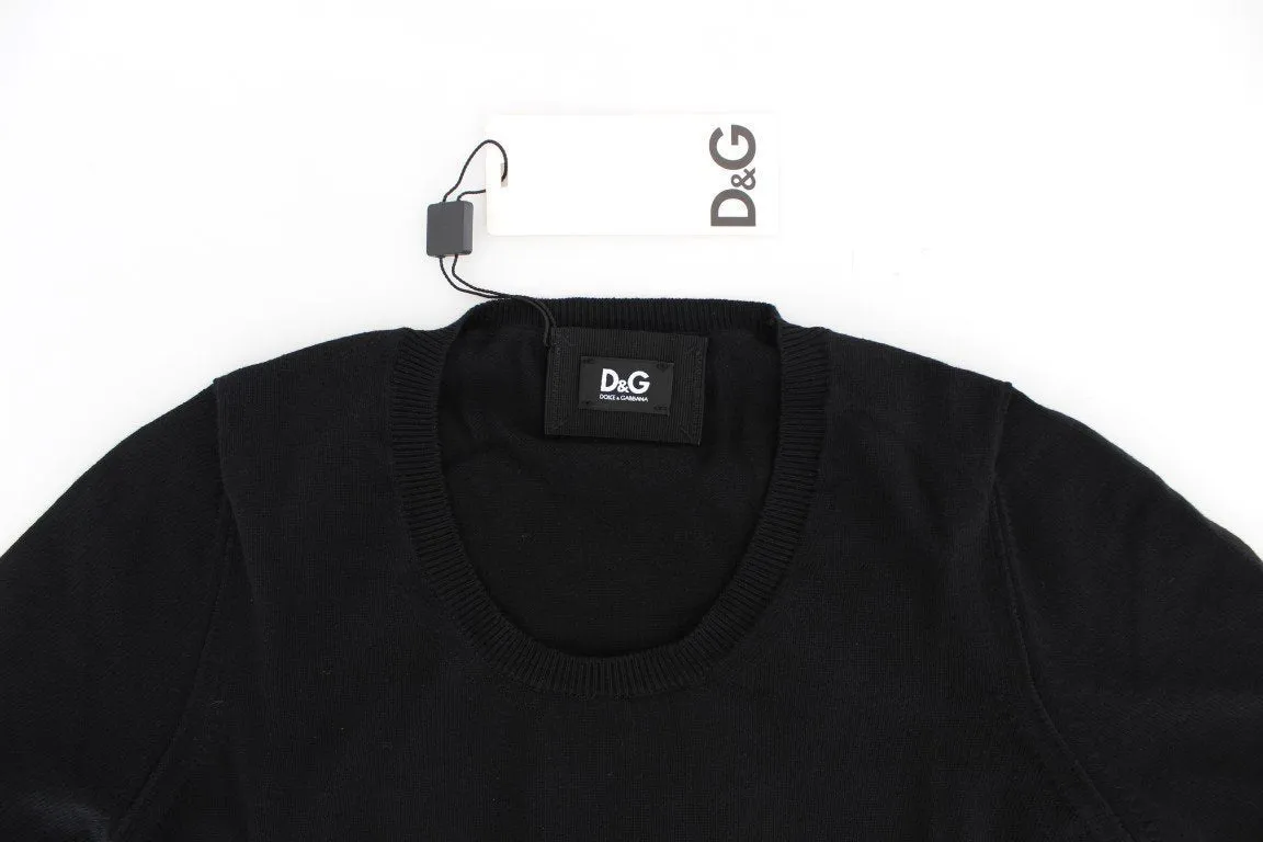 Black Crewneck Sweater T-shirt