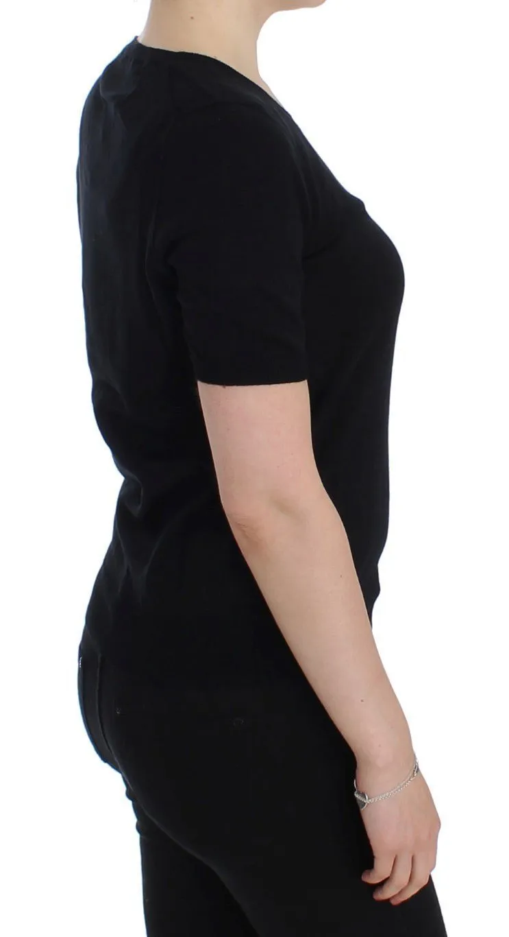 Black Crewneck Sweater T-shirt