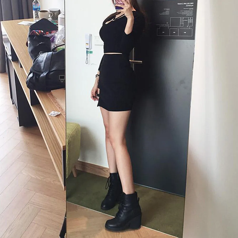 Black Hip Skirts