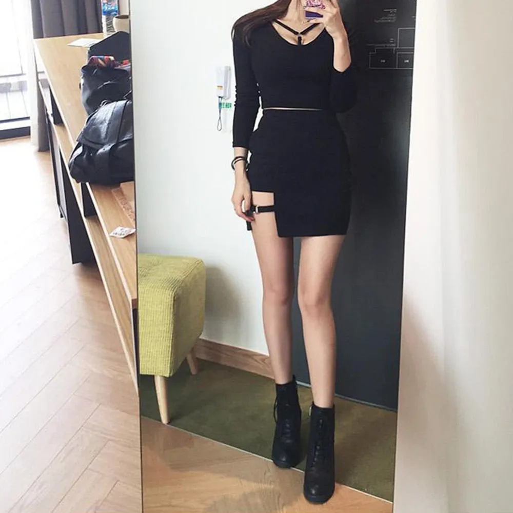 Black Hip Skirts