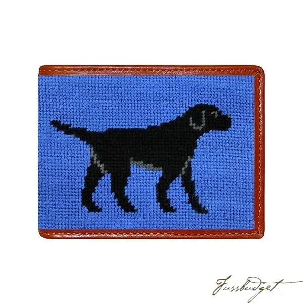 Black Lab Needlepoint Bi-Fold Wallet