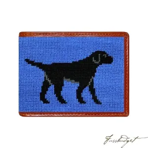 Black Lab Needlepoint Bi-Fold Wallet