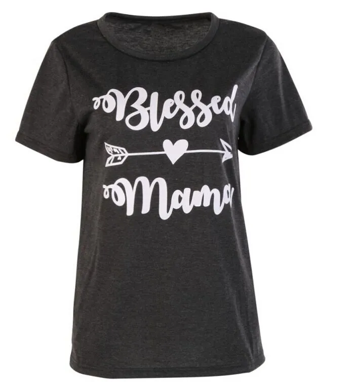 Blessed Mama | Women T-Shirt | O-Neck Short Sleeve Top