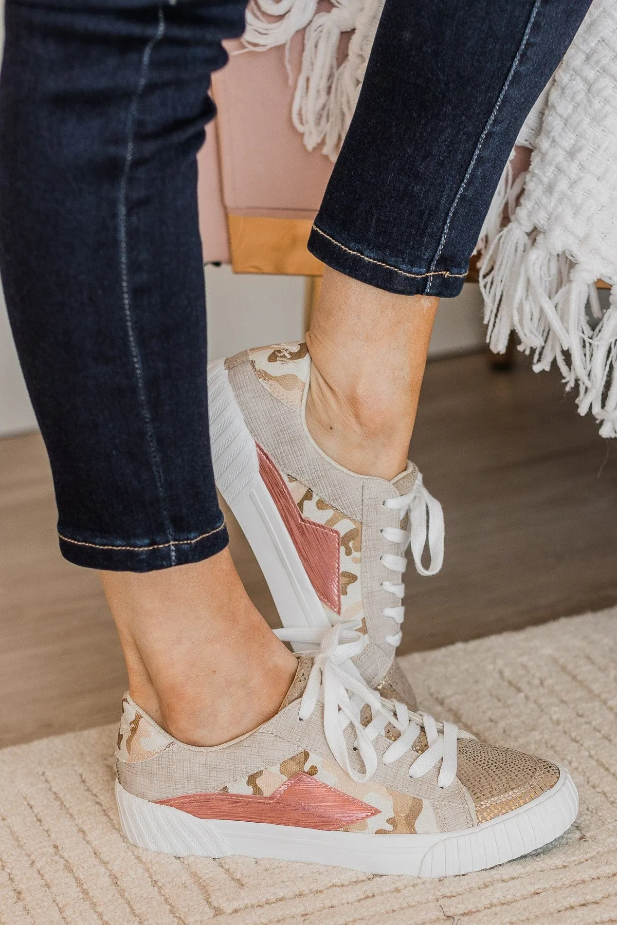 Blowfish Willa Sneakers- Cement/Cream/Camo