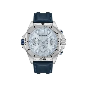 Blue Artificial Leather Watch