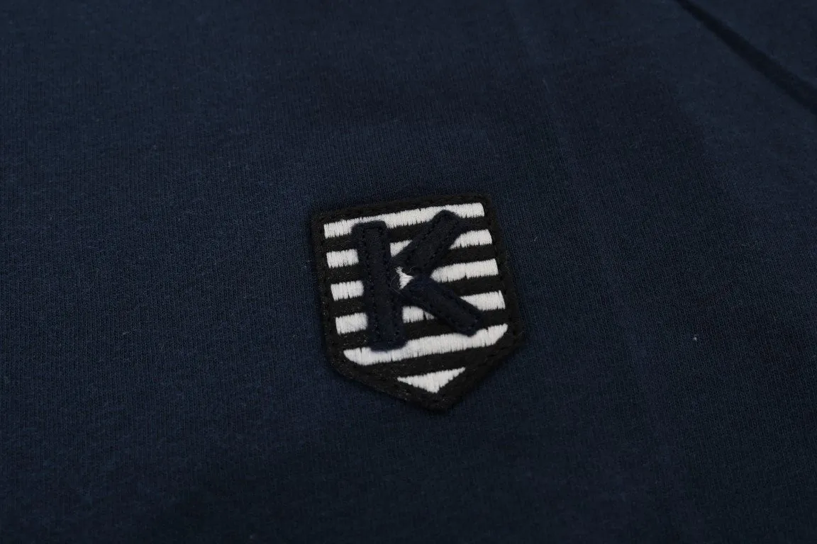 Blue Cotton Crewneck T-Shirt