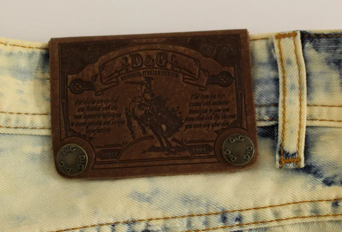 Blue cotton washed jeans shorts