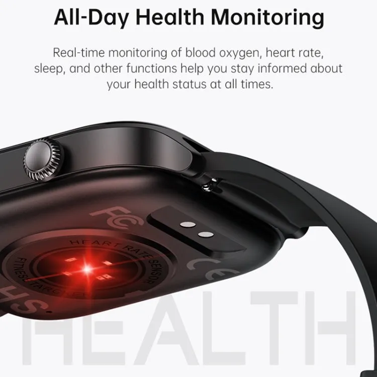 Bluetooth Talk HD Large Screen Heart Rate Oxygen Monitoring Multi-Sport Mode Smart Watch(Purple)