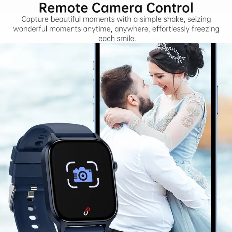 Bluetooth Talk HD Large Screen Heart Rate Oxygen Monitoring Multi-Sport Mode Smart Watch(Purple)
