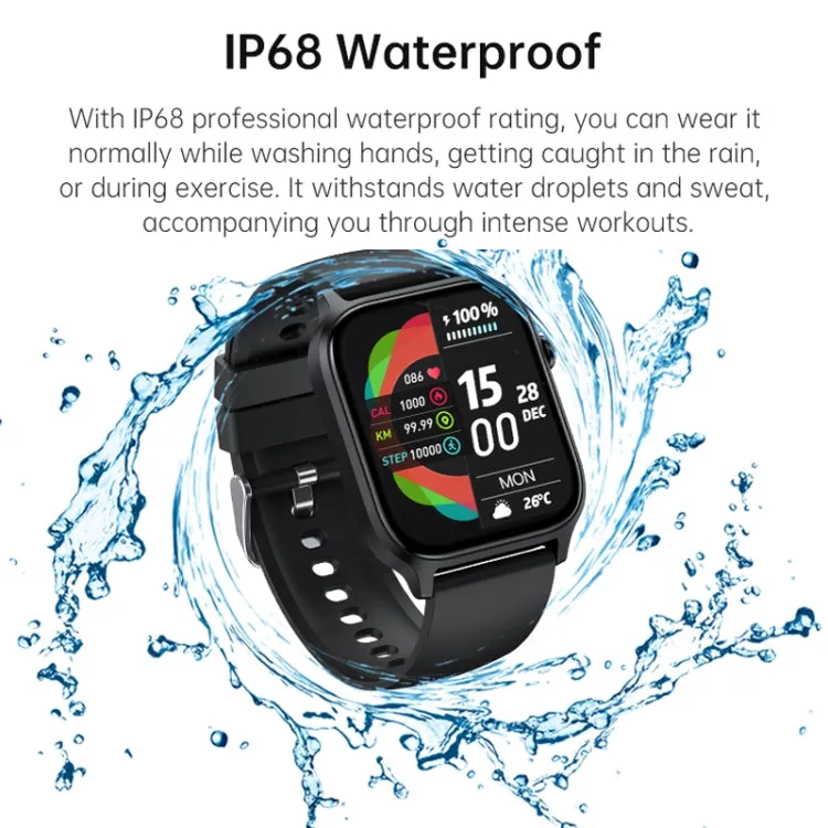 Bluetooth Talk HD Large Screen Heart Rate Oxygen Monitoring Multi-Sport Mode Smart Watch(Purple)