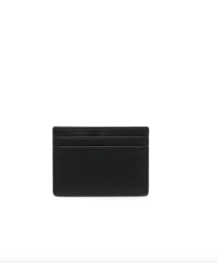 BOSS leather logo-embossed cardholder
