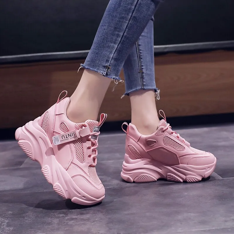 Brand Spring Breathable Mesh Sneakers Hidden