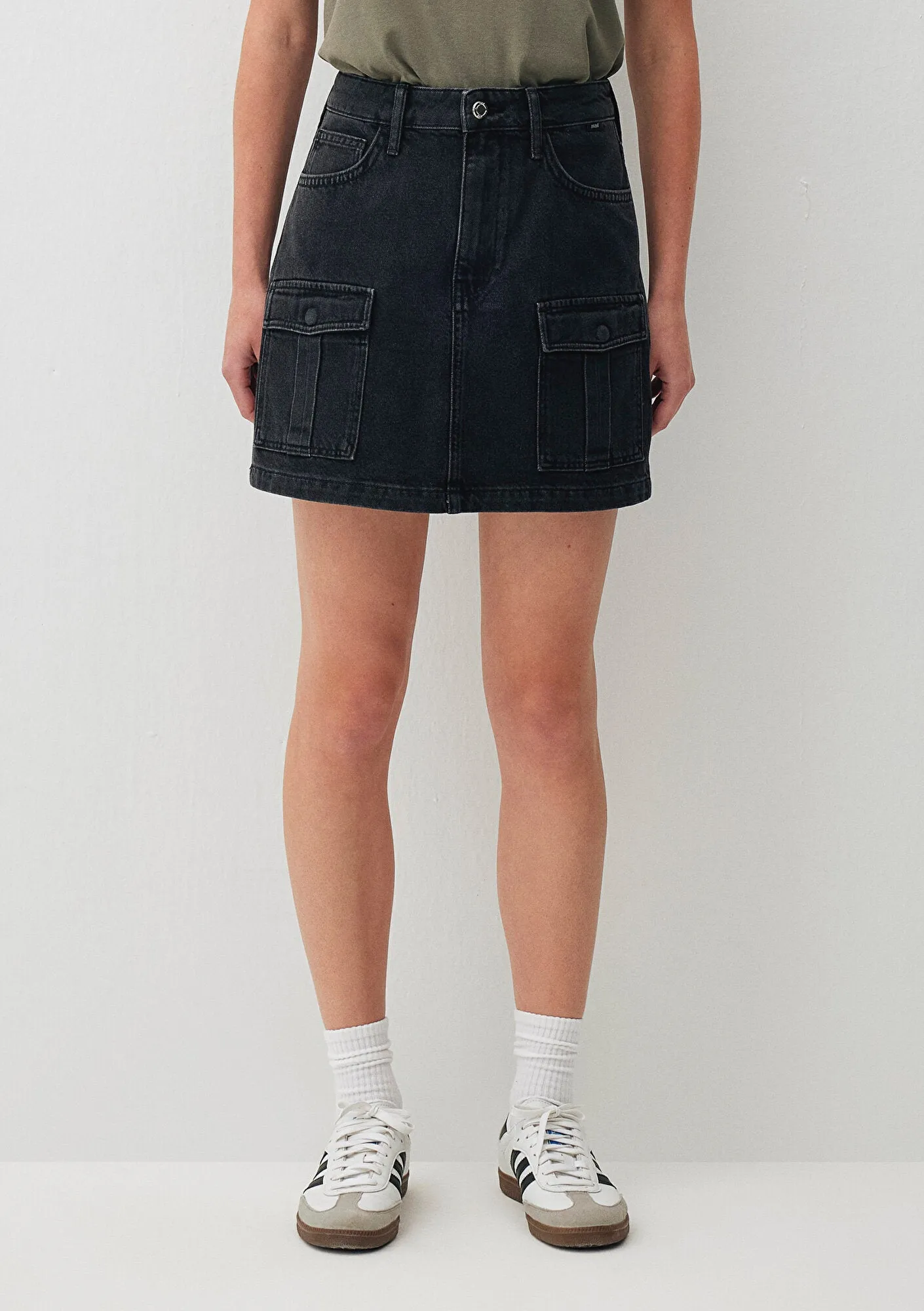 Brinda Smoke Denim Jean Skirt
