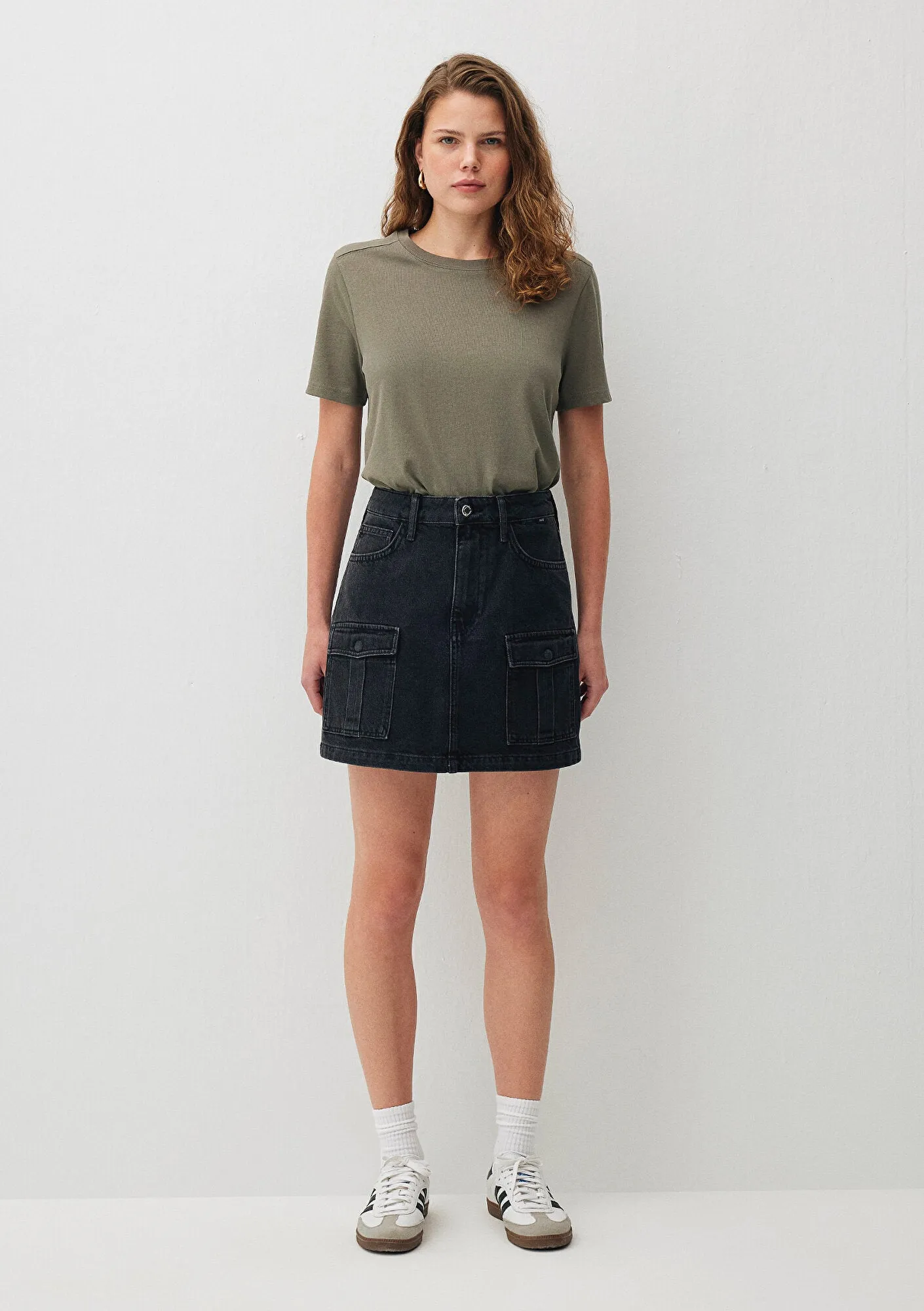 Brinda Smoke Denim Jean Skirt