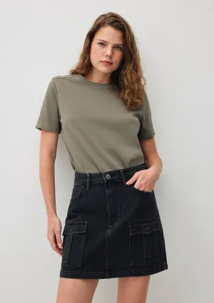 Brinda Smoke Denim Jean Skirt
