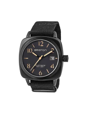 Briston Clubmaster Classic Acetate HMS Black Matt PVD 40mm