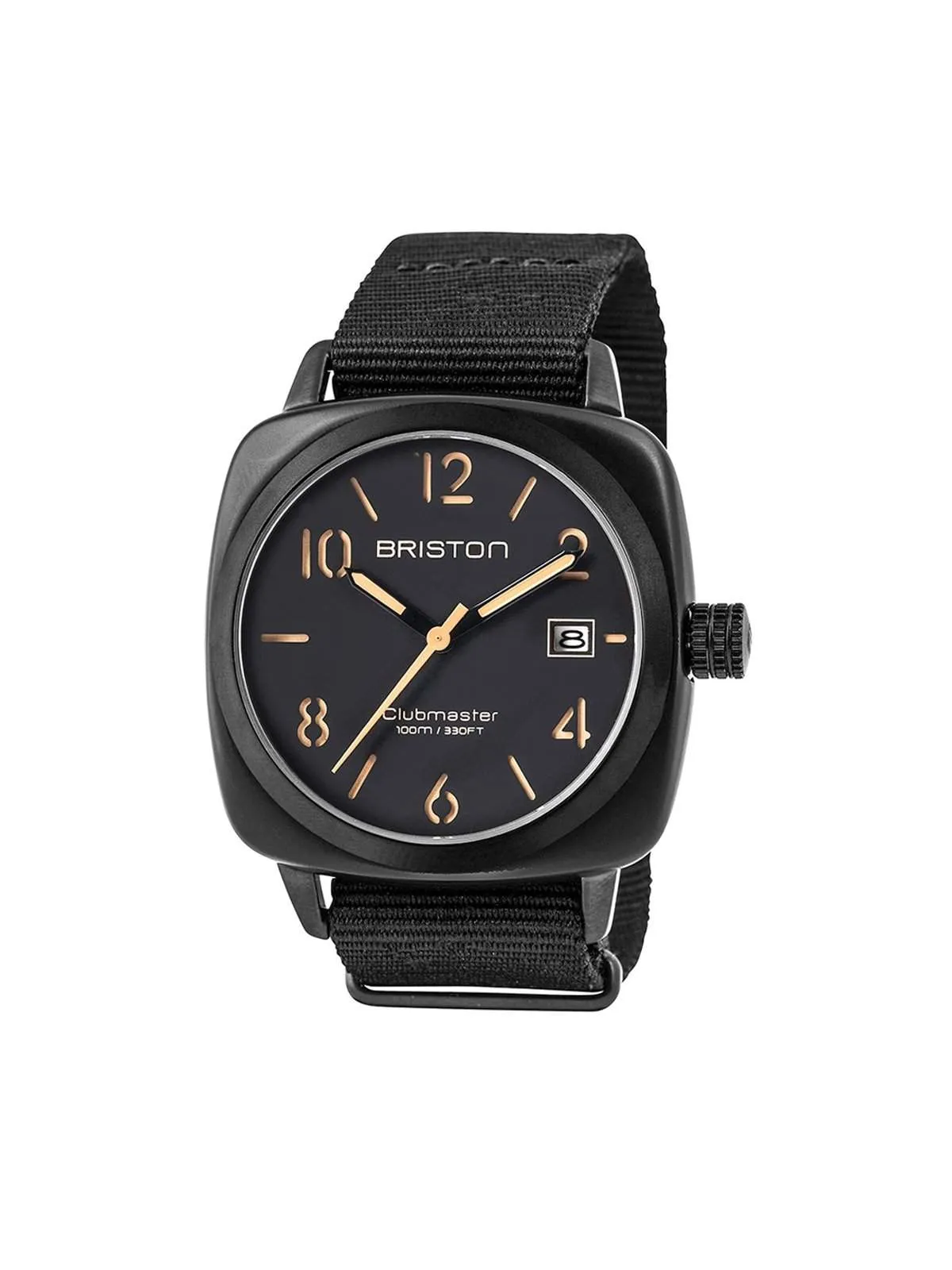 Briston Clubmaster Classic Acetate HMS Black Matt PVD 40mm