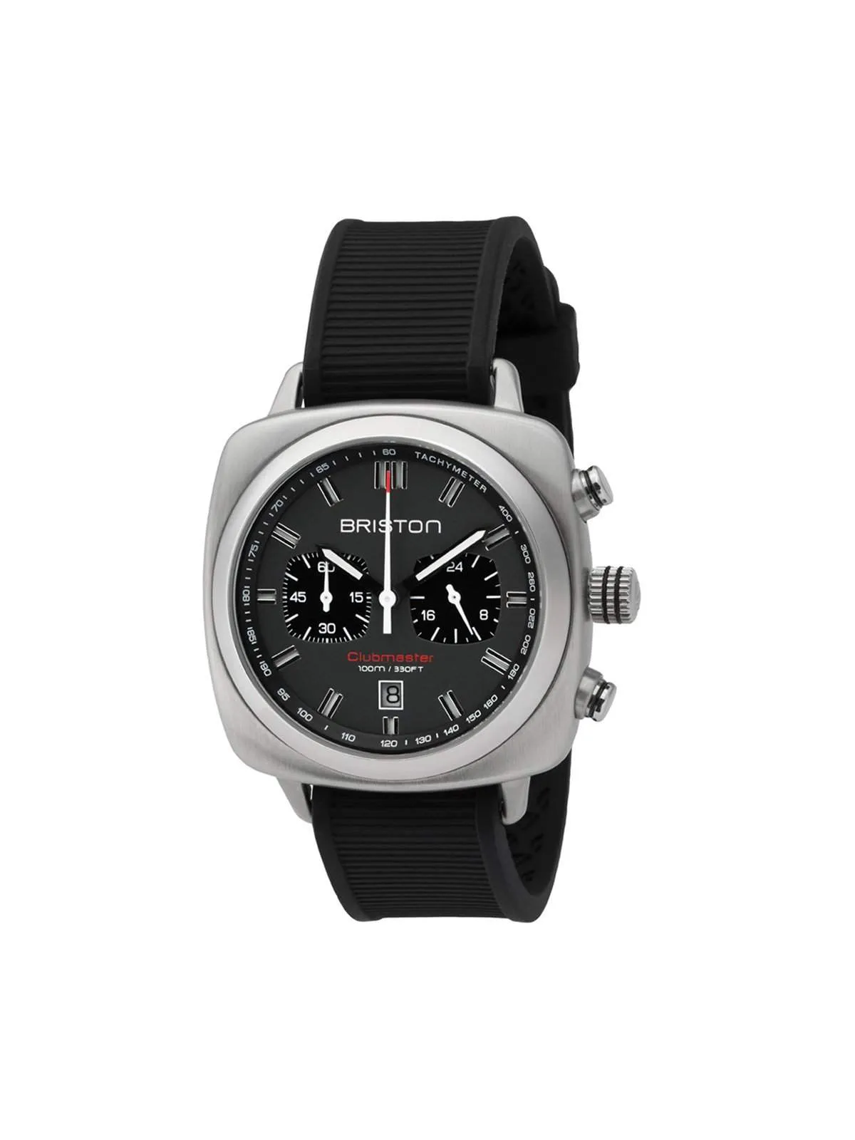 Briston Clubmaster Sport Steel Chronograph Grey Matt Dial 42mm