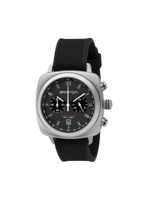 Briston Clubmaster Sport Steel Chronograph Grey Matt Dial 42mm