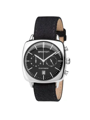 Briston Clubmaster Vintage Steel Chronograph Black Dial 40mm