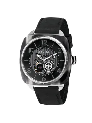 Briston Streamliner Skeleton Automatic Acetate HMS Black / Black 42mm
