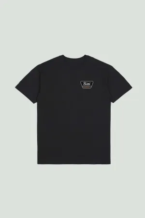 Brixton Linwood SS Tee BLACK / ORANGE / WHITE
