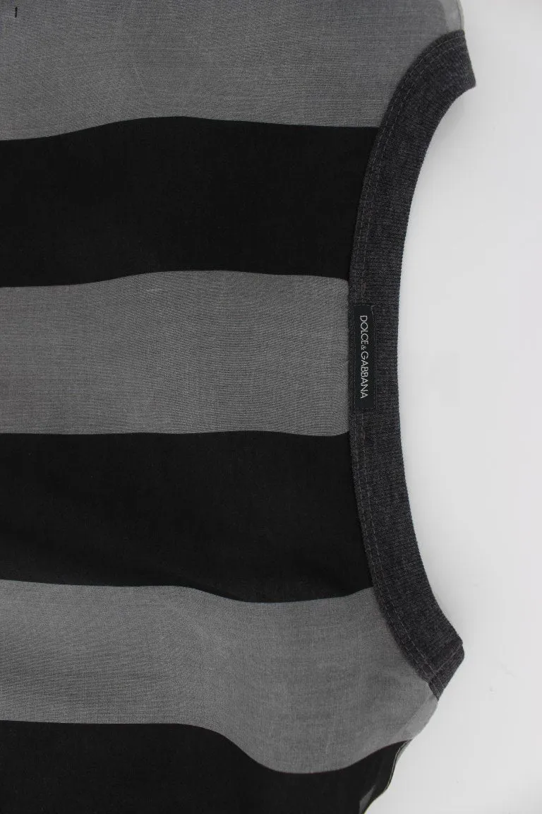 Bull Torero Gray Silk Crewneck T-shirt