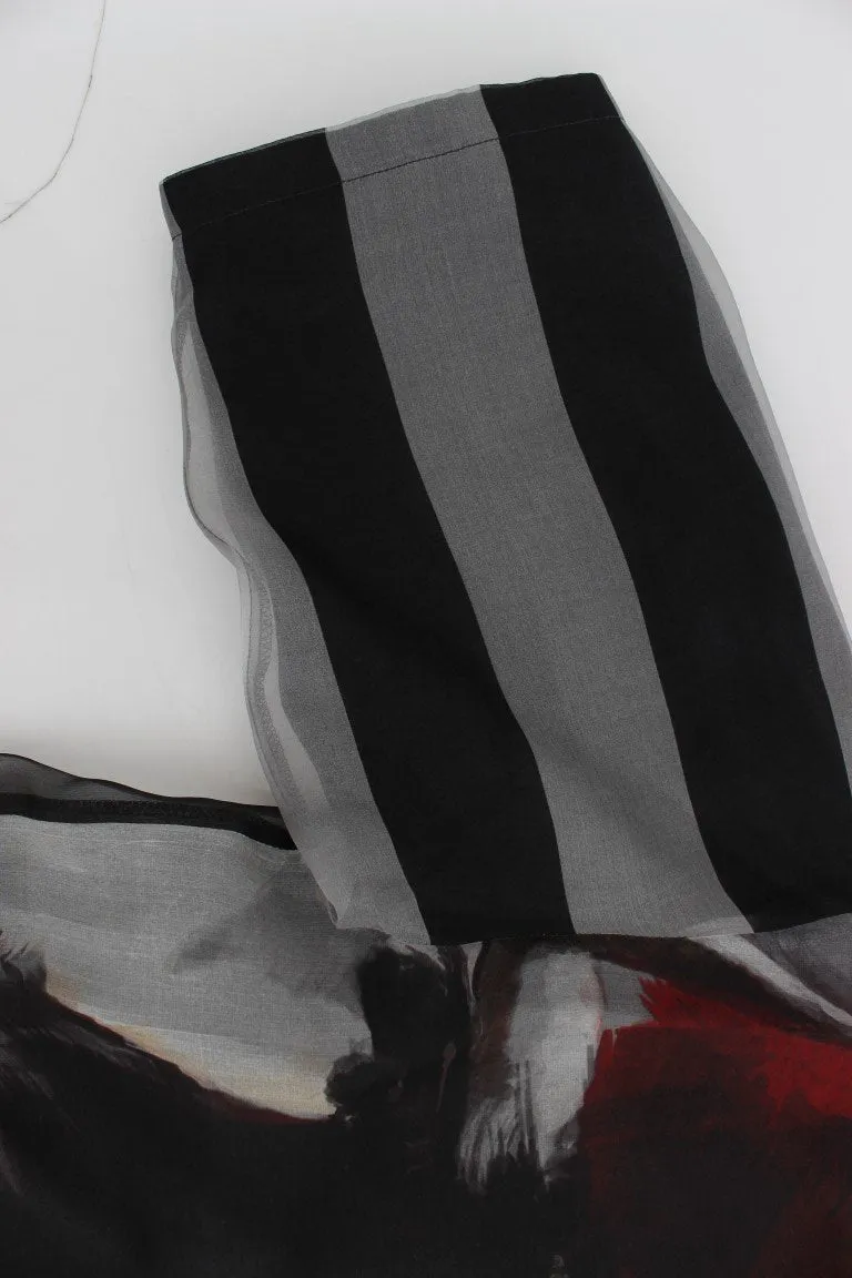 Bull Torero Gray Silk Crewneck T-shirt