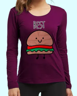 Burger High New Fashion Purple Excellent Quality High Graphic Full T-Shirt