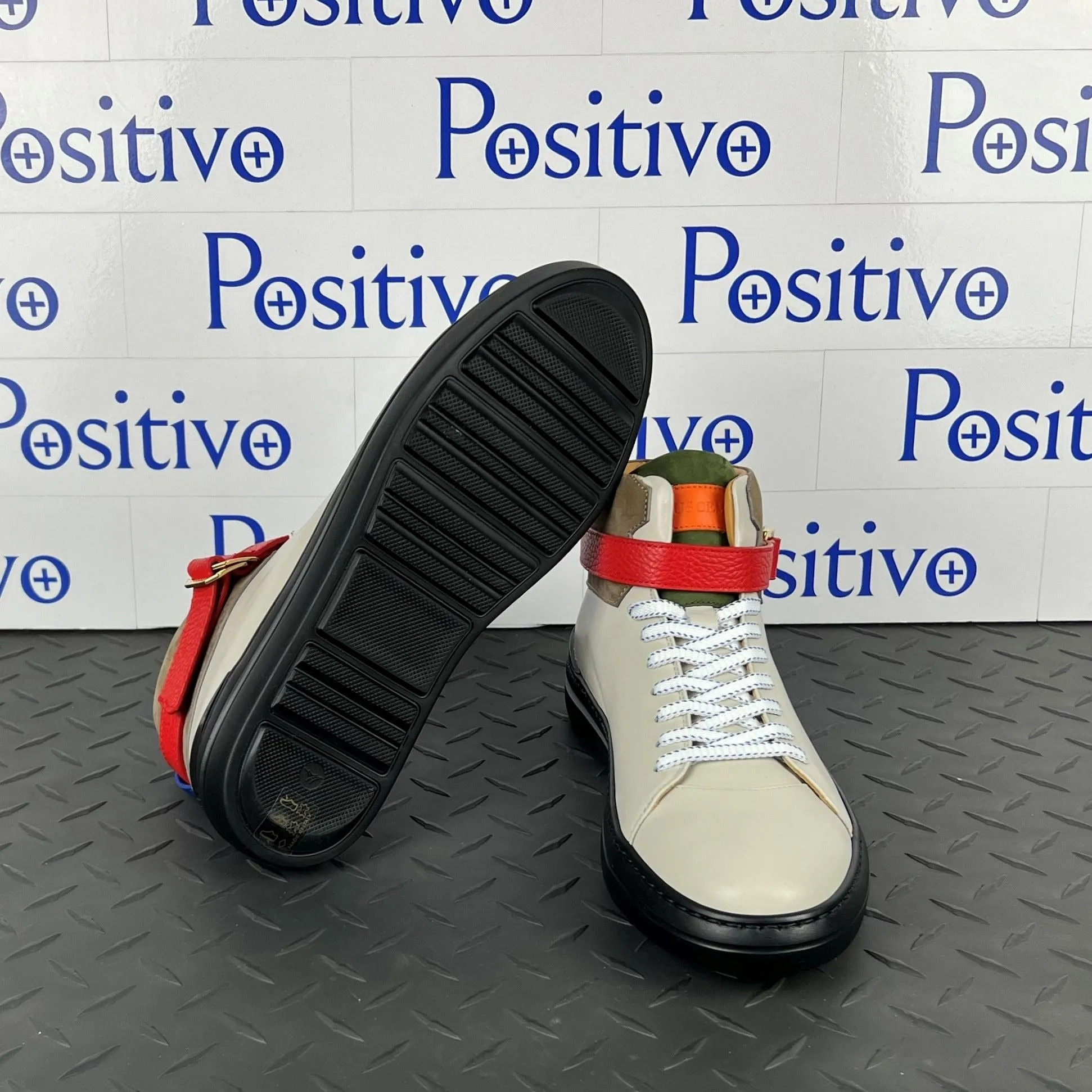 Buscemi Mens 100MM Sport Tutti Frutti Leather Sneakers SAMPLE
