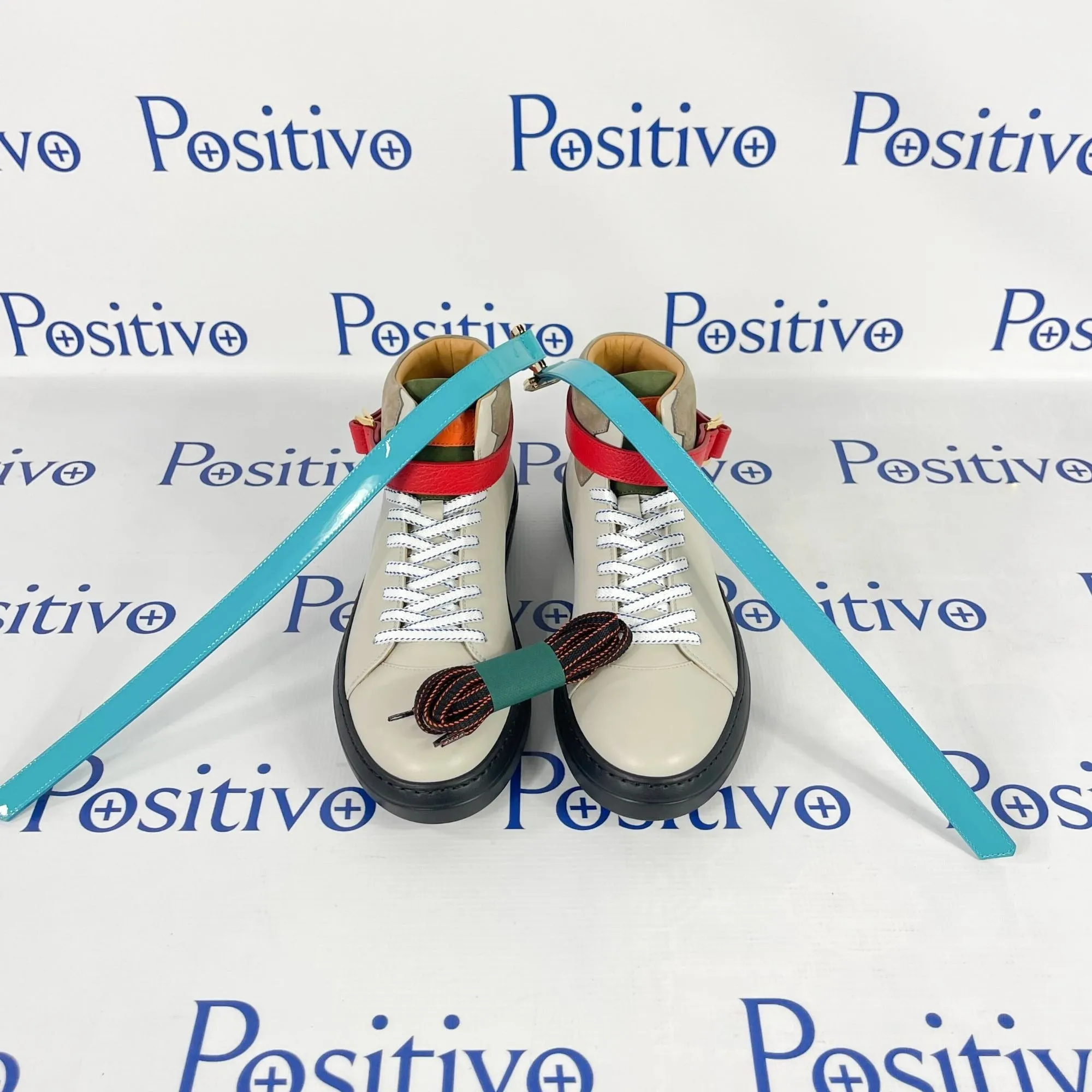 Buscemi Mens 100MM Sport Tutti Frutti Leather Sneakers SAMPLE