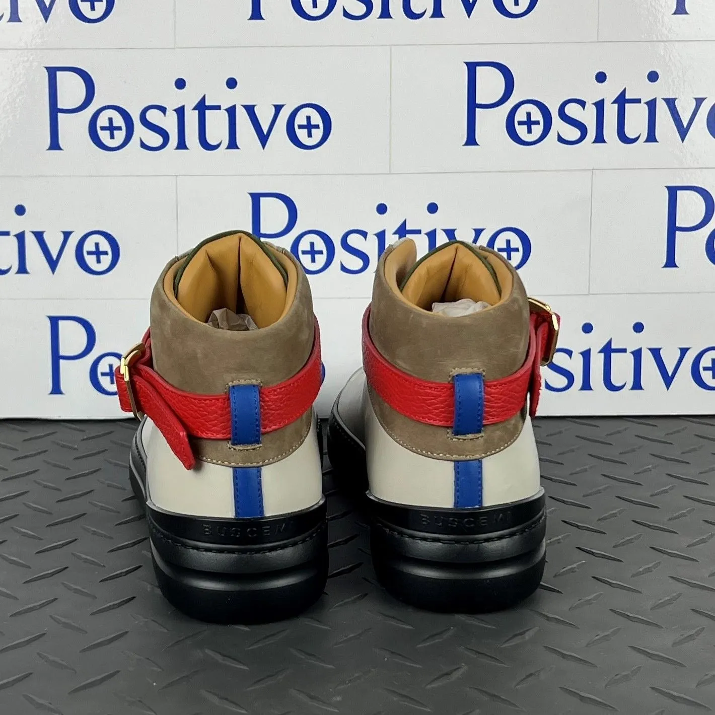 Buscemi Mens 100MM Sport Tutti Frutti Leather Sneakers SAMPLE