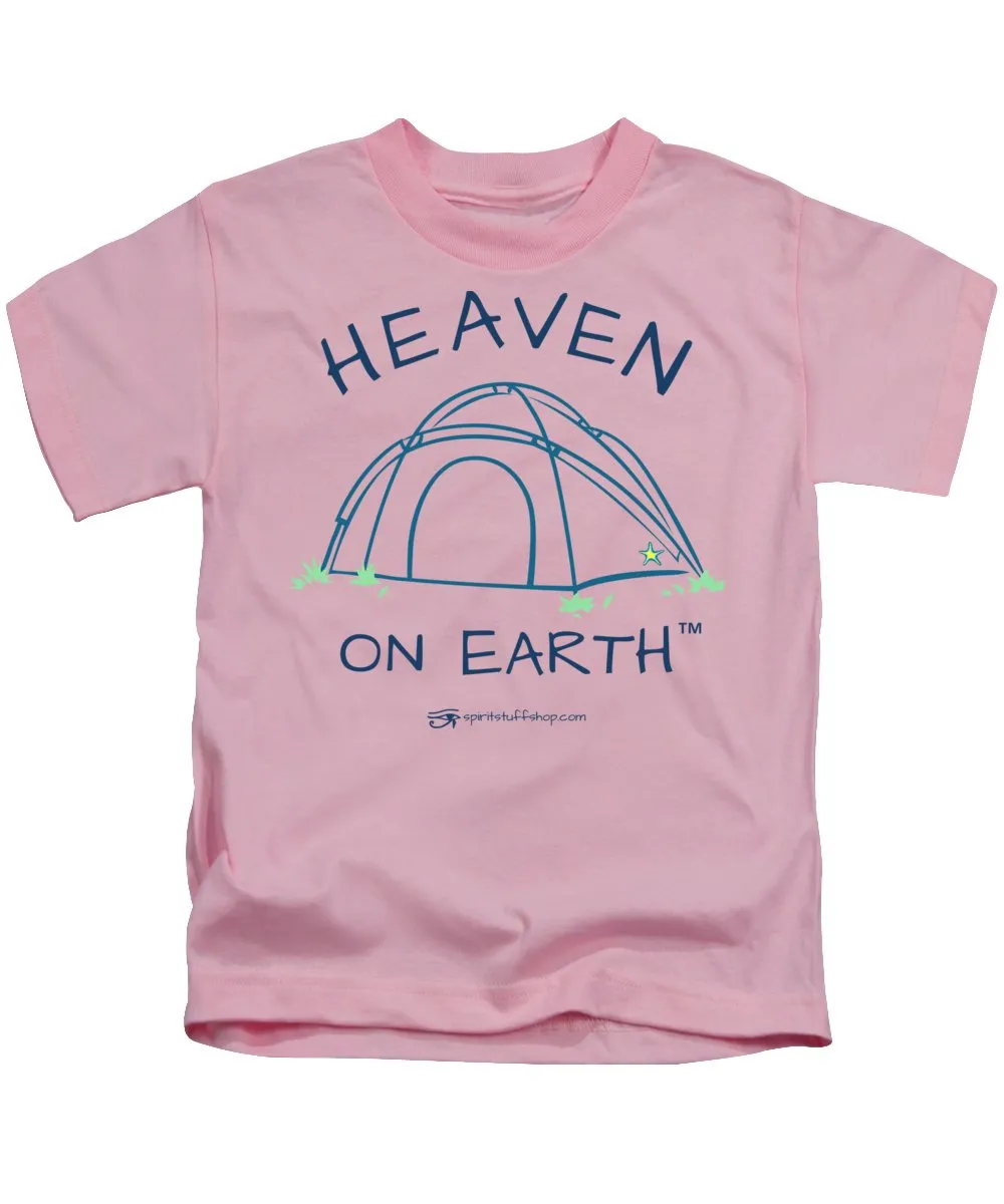 Camping/tent Heaven On Earth - Kids T-Shirt