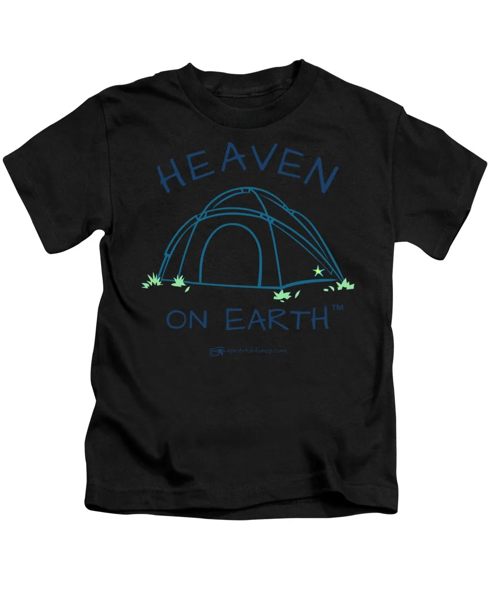 Camping/tent Heaven On Earth - Kids T-Shirt