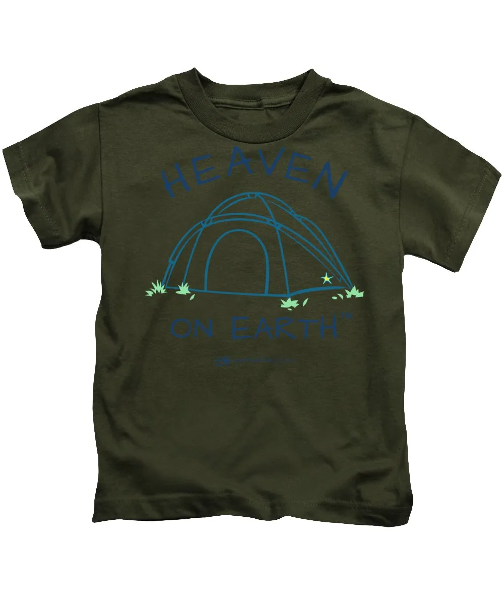 Camping/tent Heaven On Earth - Kids T-Shirt