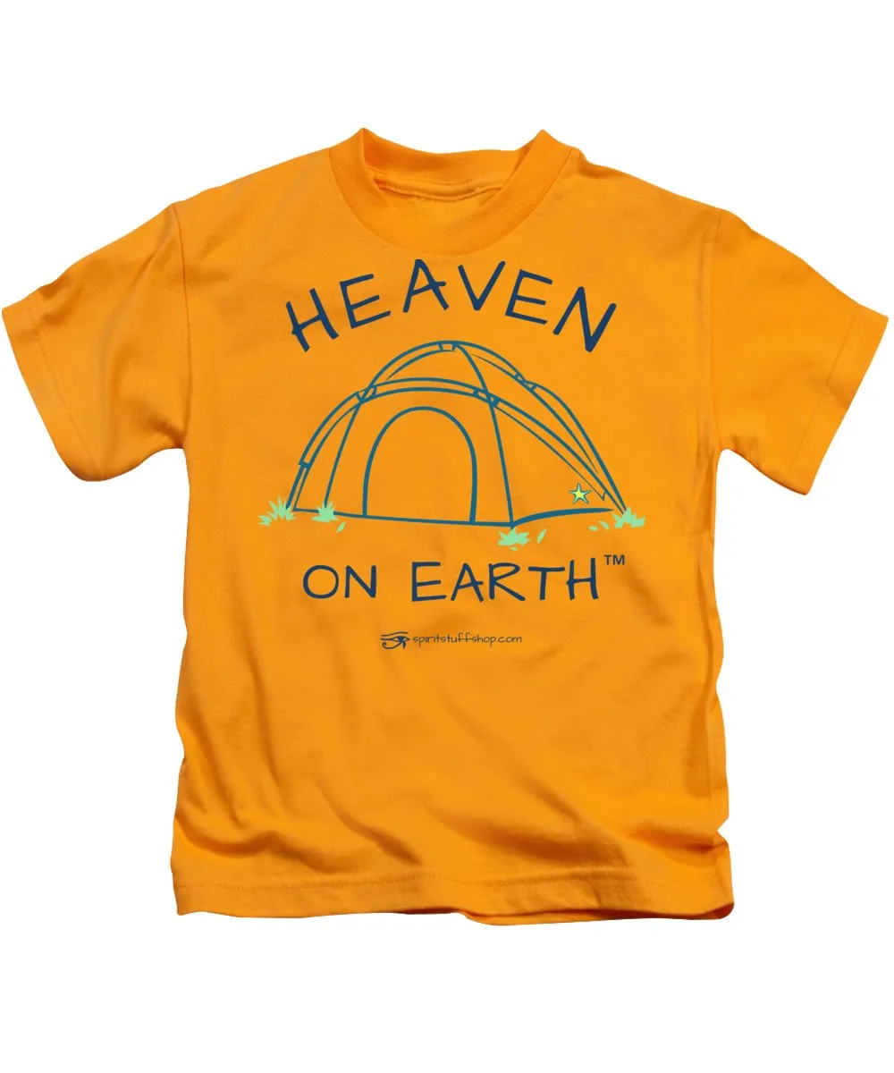 Camping/tent Heaven On Earth - Kids T-Shirt