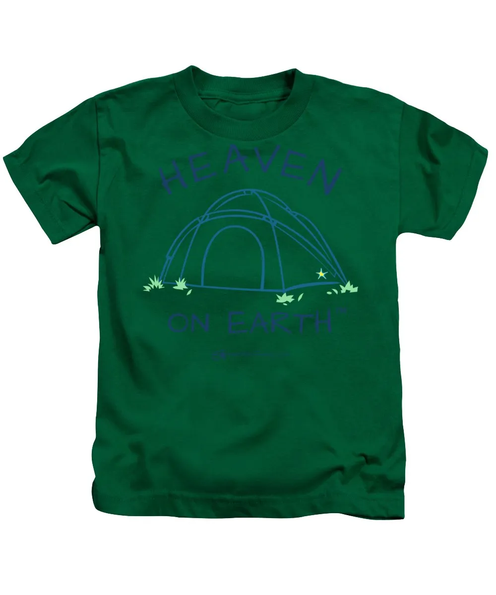 Camping/tent Heaven On Earth - Kids T-Shirt