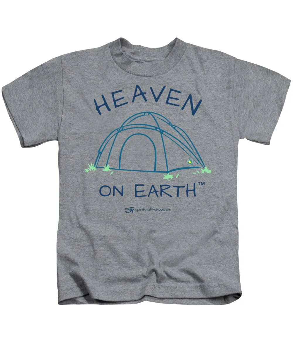 Camping/tent Heaven On Earth - Kids T-Shirt