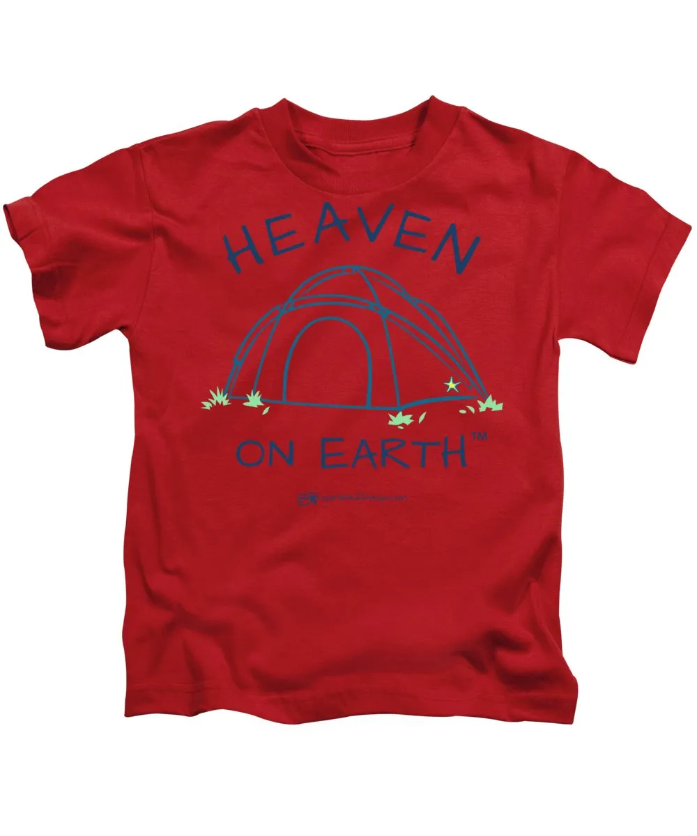 Camping/tent Heaven On Earth - Kids T-Shirt