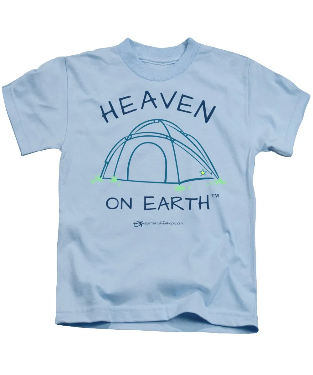 Camping/tent Heaven On Earth - Kids T-Shirt