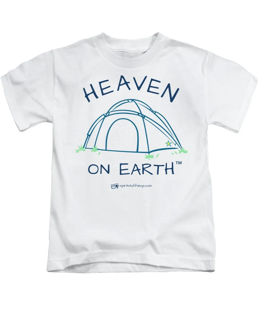 Camping/tent Heaven On Earth - Kids T-Shirt
