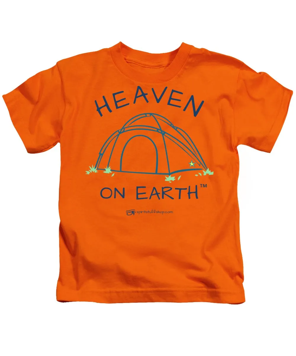 Camping/tent Heaven On Earth - Kids T-Shirt