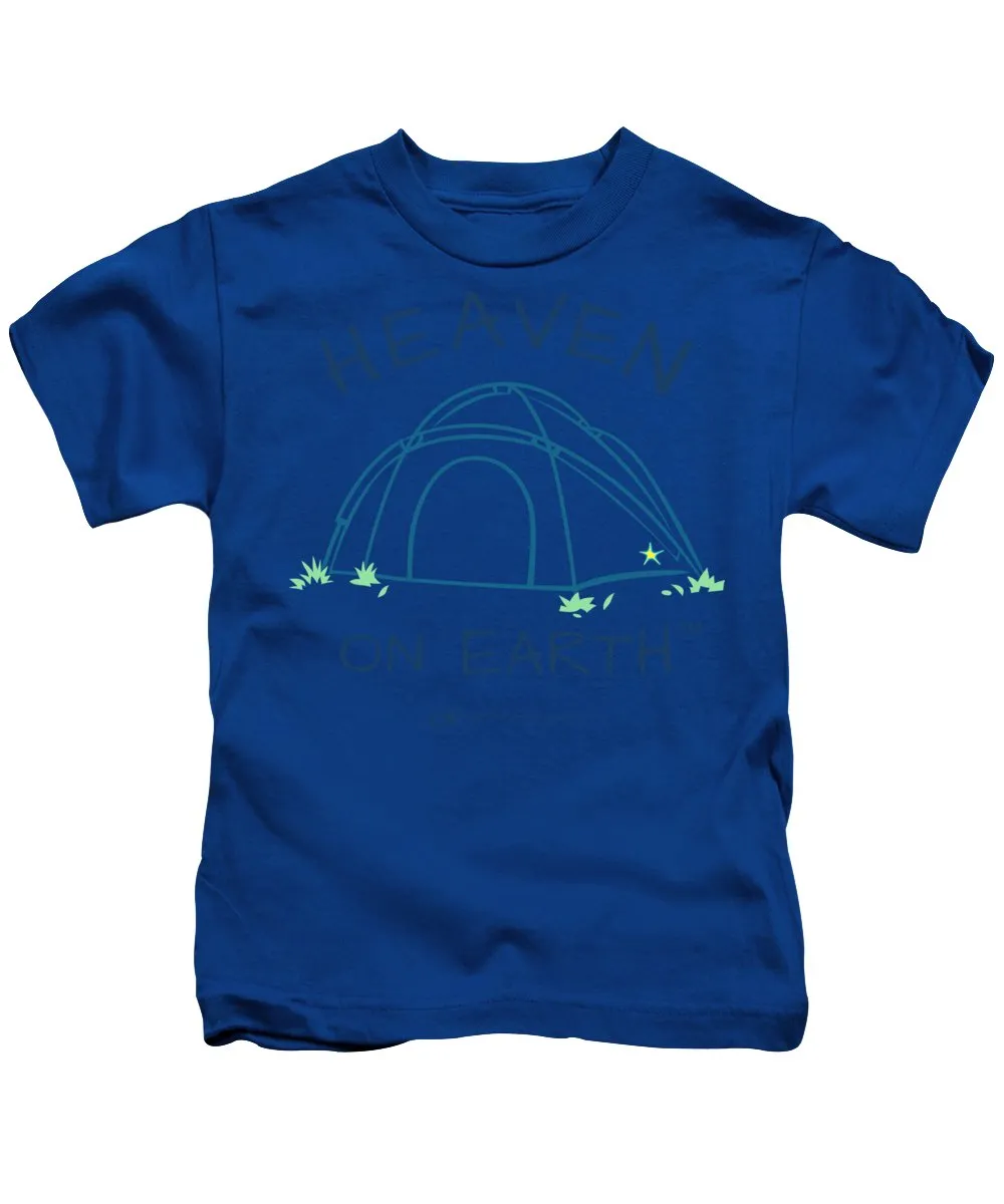 Camping/tent Heaven On Earth - Kids T-Shirt