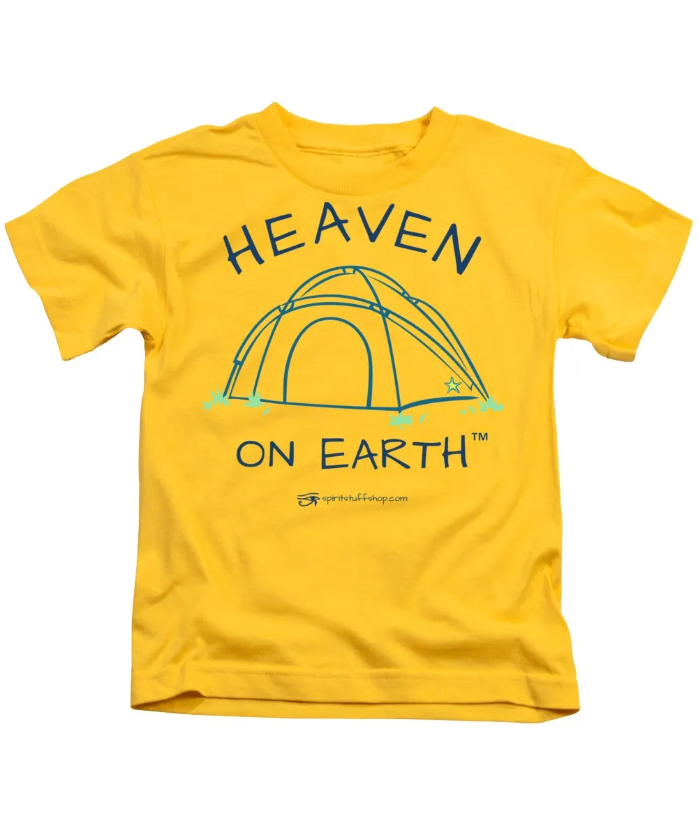 Camping/tent Heaven On Earth - Kids T-Shirt