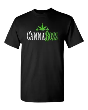 Cannaboss T-shirt funny smoke leaf t-shirt