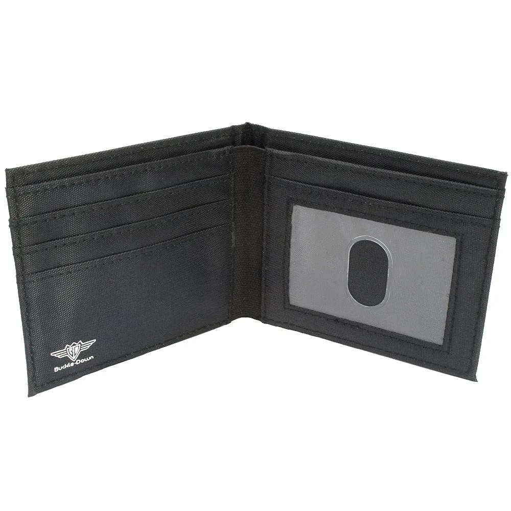Canvas Bi-Fold Wallet - Scribble Zarape Fade Brown/Multi Color